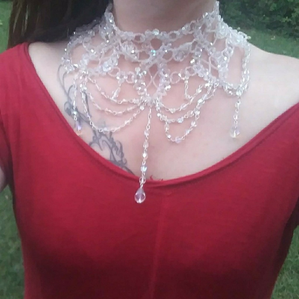 💍Genuine Crystals Bridal Choker/Necklace💍
